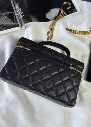 Женская сумка премиум vanity case black/gold 6