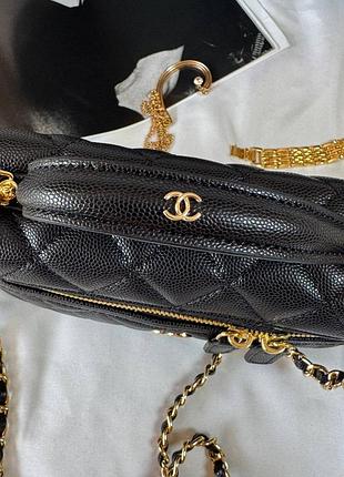 Женская сумка премиум vanity case black/gold 3