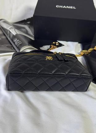 Женская сумка премиум vanity case black/gold 5