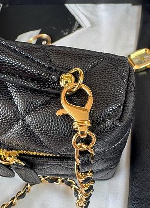 Женская сумка премиум vanity case black/gold 8