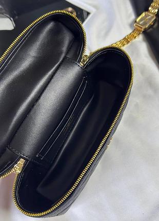 Женская сумка премиум vanity case black/gold 9