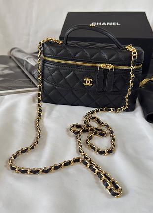 Жіноча сумка преміум vanity case black/gold