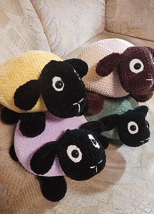 Овечка в'язана саморуч, вівця 🐑 ручної роботи, подушки барашки