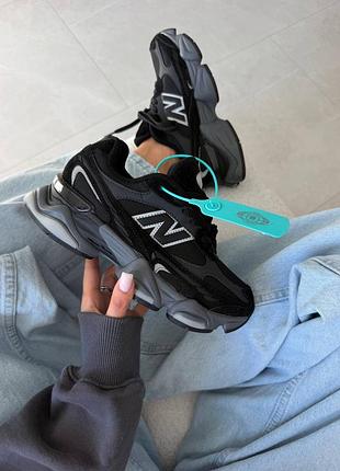 Кросівки жіночі new balance 9060r | black / white