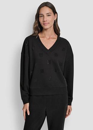 Женский свитшот dkny на флисе