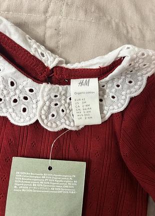 Боді з комірцем для дівчинки h&m 2