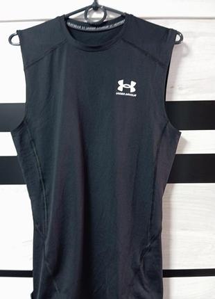 Майка чоловіча under armour компресійна чорна 2