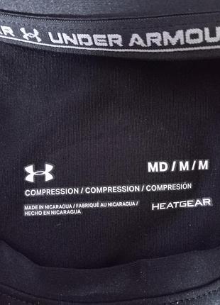 Майка чоловіча under armour компресійна чорна 4