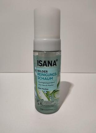 Гель для умывания isana мягкая очищающая пенка для умывания 165 ml
