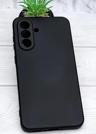 Чехол silicone case box для телефона samsung galaxy a36 / a366 бампер с микрофиброй черный