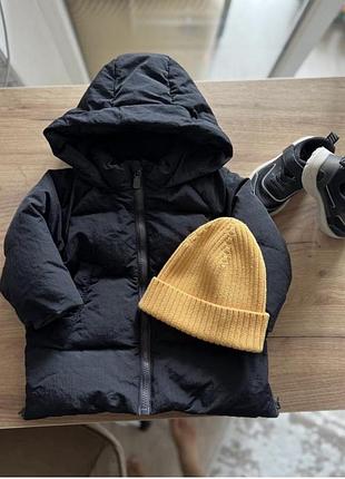 Куртка для хлопчиків zara чорна на 9-12-18 місяців