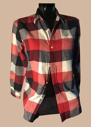 Рубашка в клетку gap kids 13 лет, xxl, 160/80, замеры на фото