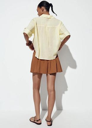 Zara рубашка льняная 3