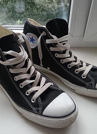 Кеди унісекс converse чорні, 45 розмір