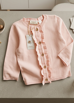 Кардиган для дівчинки benetton рожевий, 86/92 см