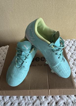 Детские футбольные бутсы puma ultra play fg/ag jr (размер 32 / 19 см)