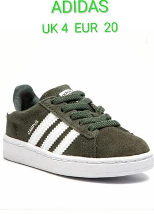 Крутые стильные кроссовки бренда adidas campus uk 4. eur 20