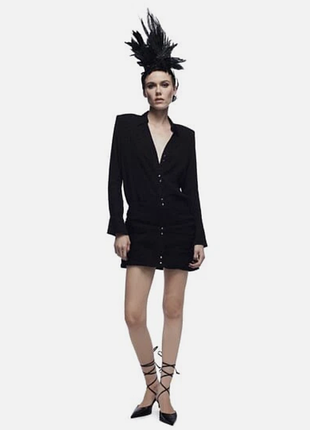 Коротка сукня жіноча zara чорна розмір m