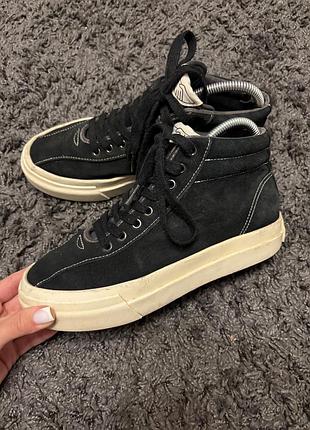 Кеди унісекс stepney workers club varden suede чорні