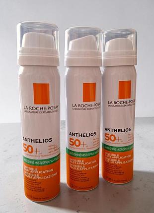 Ультралегкий солнцезащитный спрей для лица la roche-posay anthelios anti-shine mist spf 50+