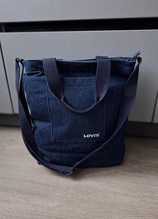 Джинсова сумка шопер тоут levis 3