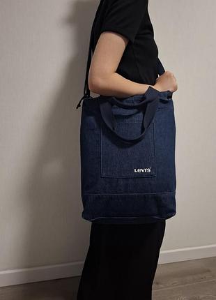 Джинсова сумка шопер тоут levis 8