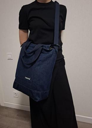 Джинсова сумка шопер тоут levis 10