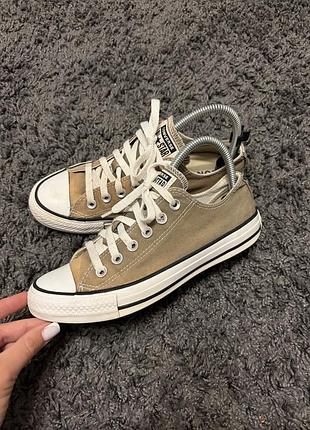 Кеди жіночі converse chuck taylor all star low бежеві