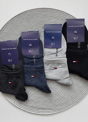 12 пар мужские демисезонные спортивные носки tommy hilfiger 41-44 р.ассорти