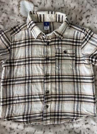 Сорочка для хлопчика old navy в клітинку, розмір 3t (98 см)