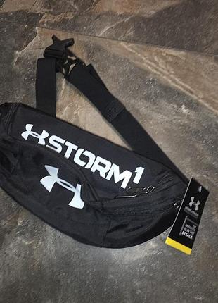 Бананка унісекс, ,under armour storm 1 чорна, поясна сумка