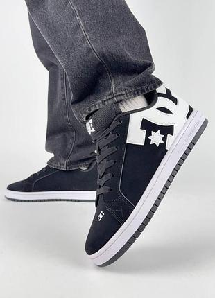 Мужские кроссовки dc shoes court graffik m black white