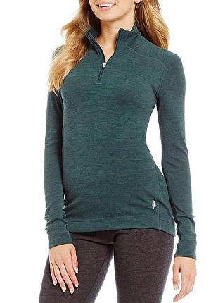 Термофутболка женская smartwoll merino 250 base layer 1/4 zip
