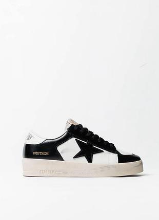 Golden goose ggdb stardan black white