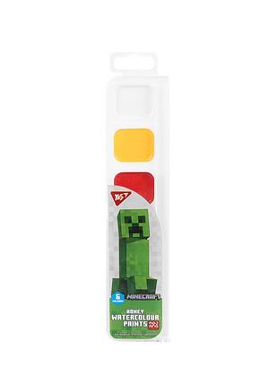 Акварель для малювання yes minecraft 110277 6 кольорів 5056106