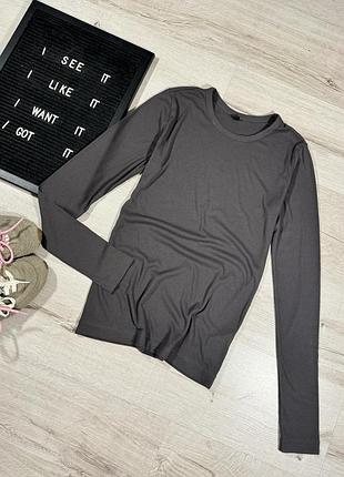 Лонгслів в рубчик uniqlo
