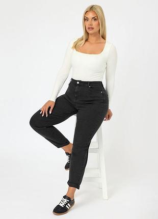 Черные женские джинсы скинни (skinny) классического кроя