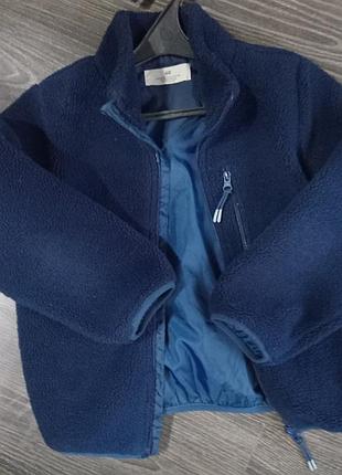 Куртка чоловіча h&m флісова синя