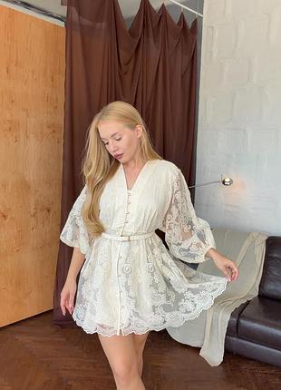 Ажурна ніжна сукня