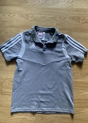 Сіре поло adidas розмір дитячий l(дорослий xs-s)