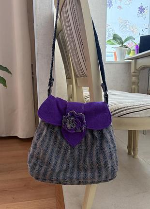 Сумка з 100% вовни harris tweed 💜 6