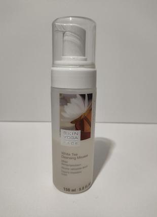 Гель для умывания artdeco skin yoga face очищающий мусс-пенка с белым чаем 150 ml