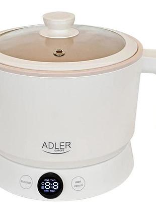 Электрическая многофункциональная кастрюля-пароварка adler ad 6422 800вт 1л 4 режима сенсорное управление
