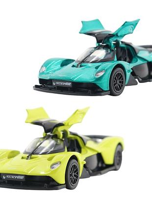 Автомодель - aston martin valkyrie 2024 (зеленый, желтый)