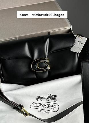 Сумочка pillow tabby 26 leather shoulder bag black🖤