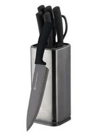 Набор кухонных ножей edenberg eb-11026, 7 предметов gray