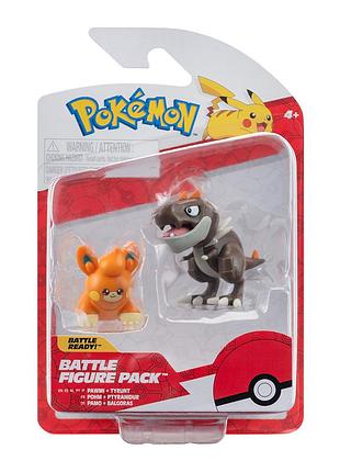Набор игровых фигурок pokemon w17 - тайрант и павми