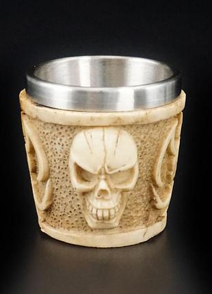 Стопка череп из полистоуна cup-1 bm