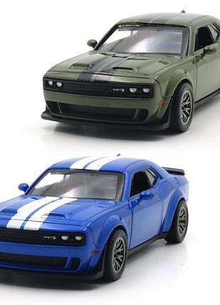 Автомодель - dodge challenger srt jailbreak 2022 (синій, зелений)