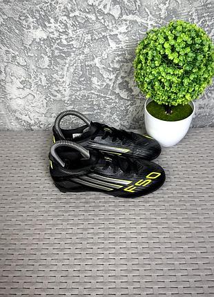 Adidas f50 бутсы копы сороконожки 31 размер детские футбольные черные